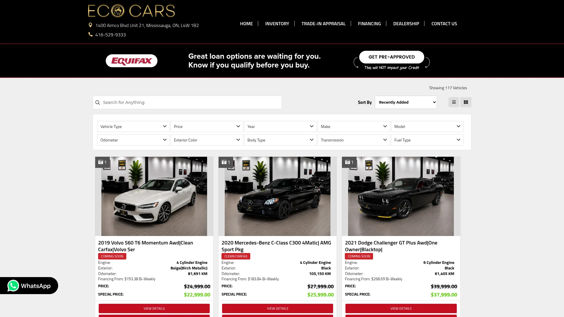 Eco Cars website