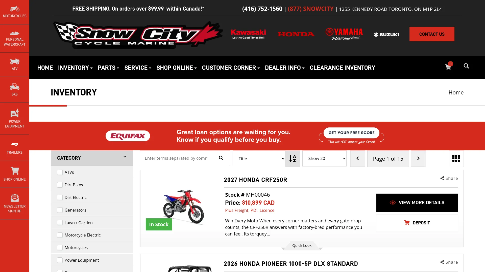 snowcity.com website
