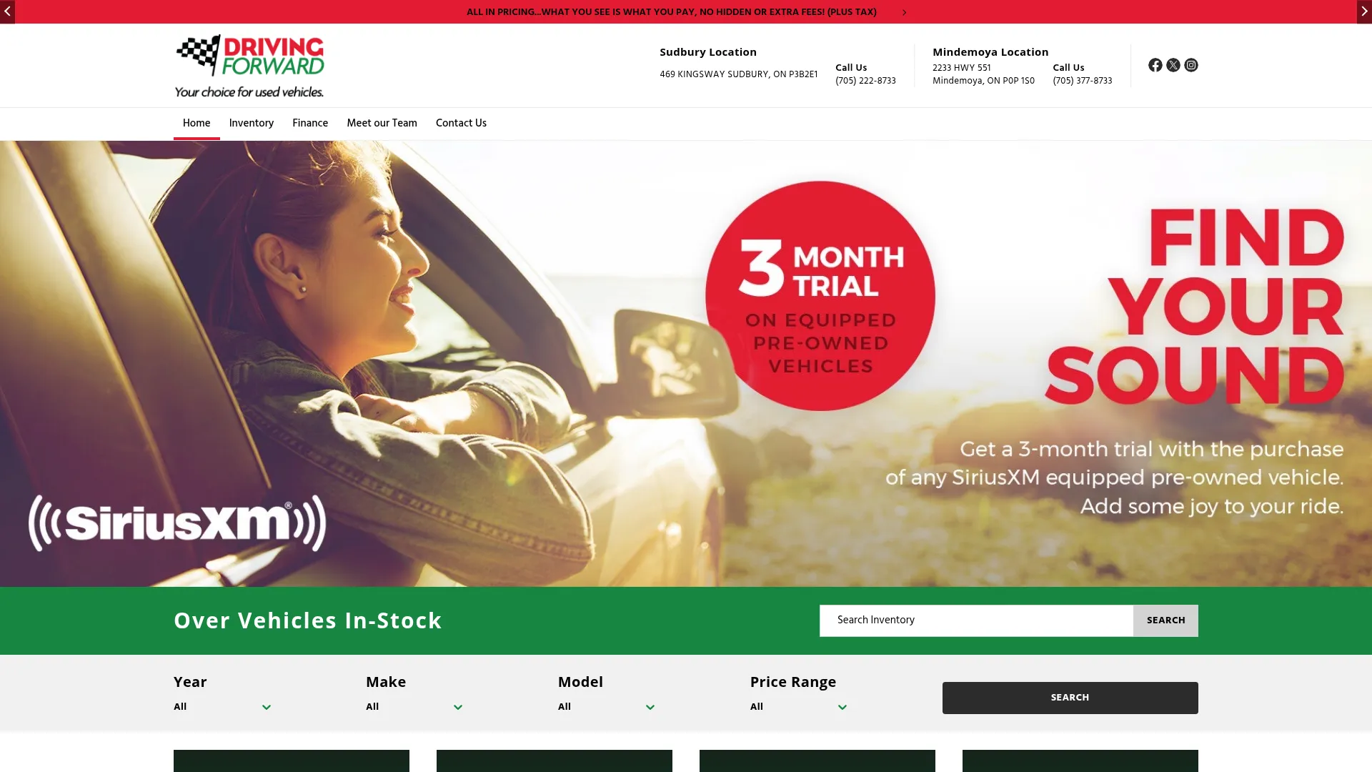 Driving Forward Auto Group website