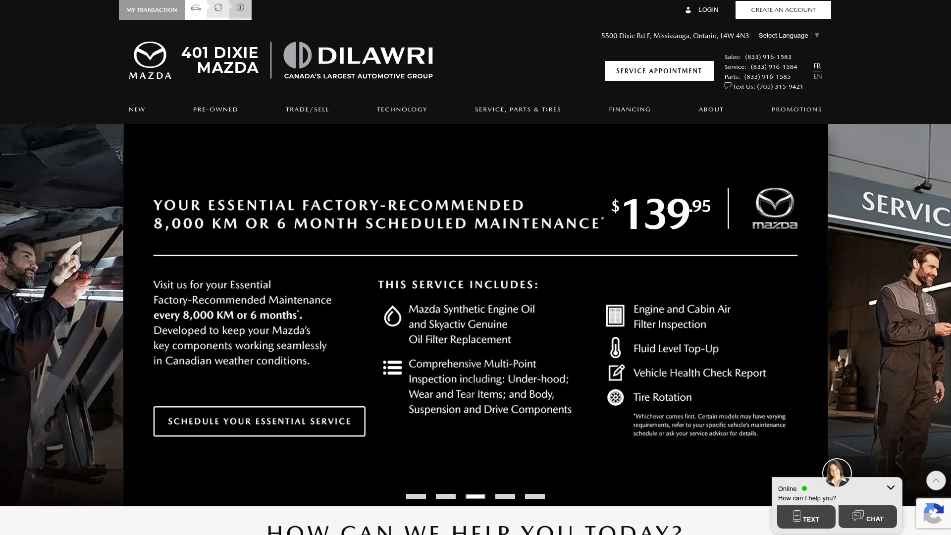 401dixiemazda.ca website