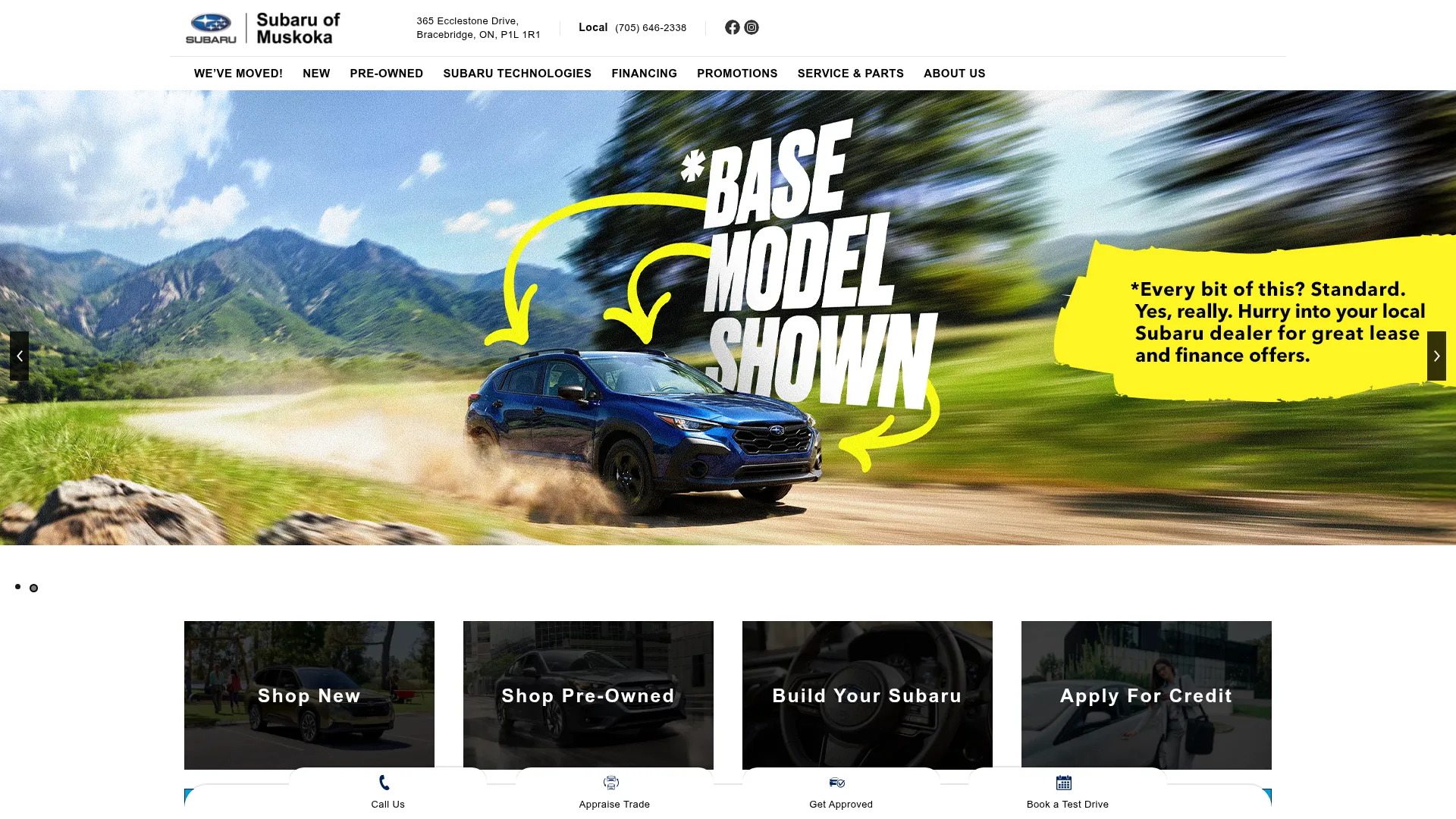 Subaru of Muskoka website
