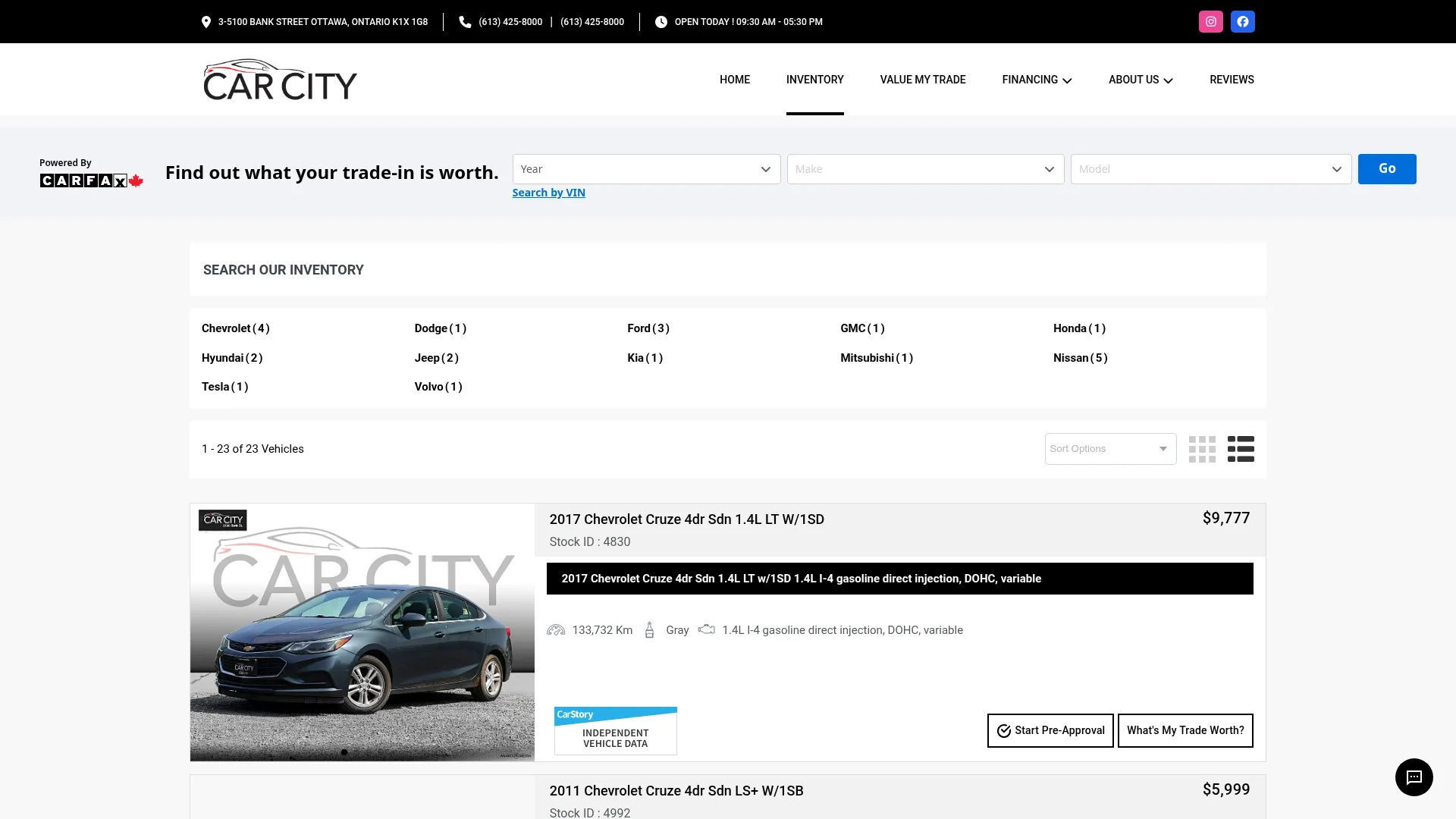 carcitycanada.ca website