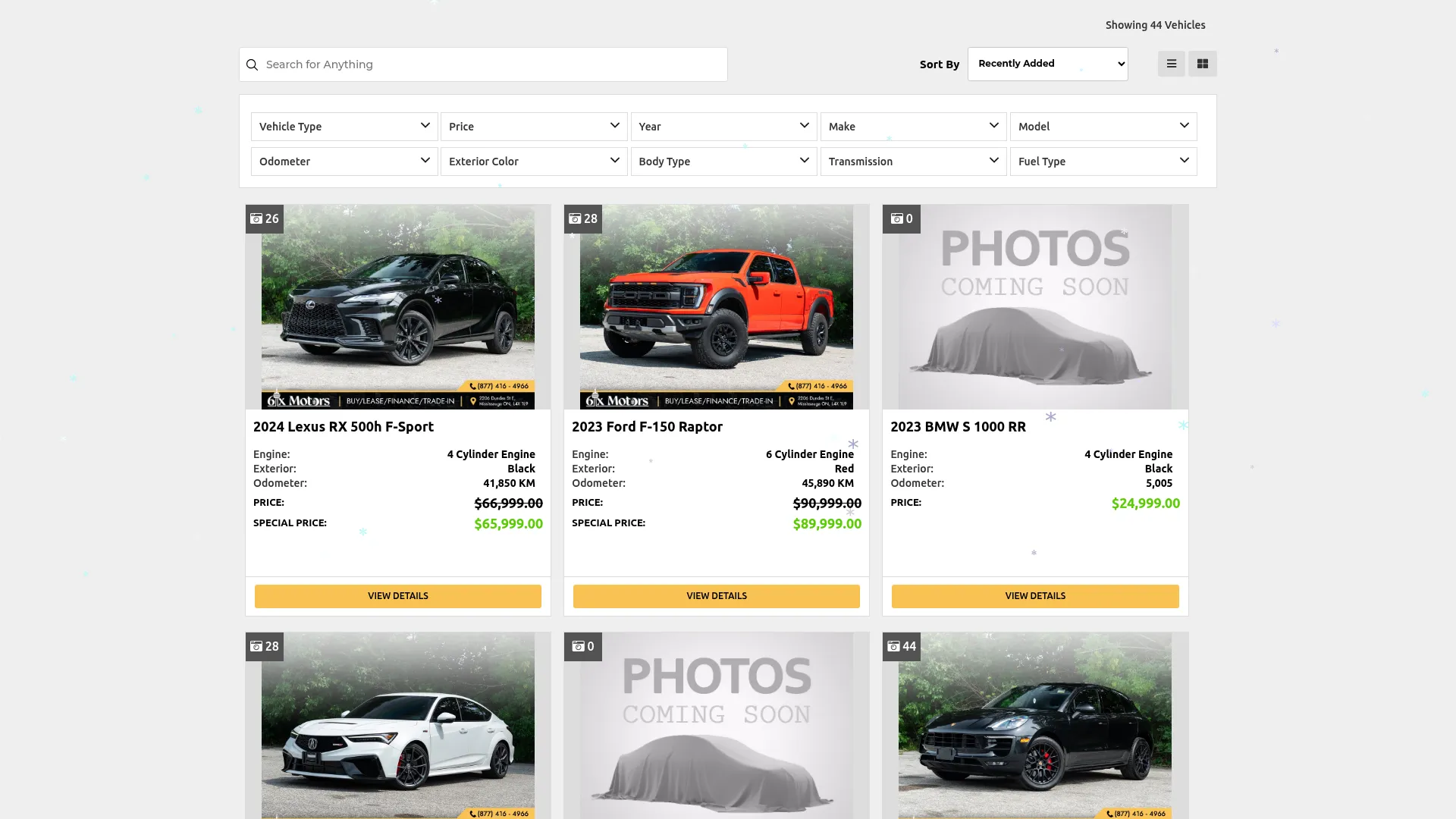 6IX Motors website
