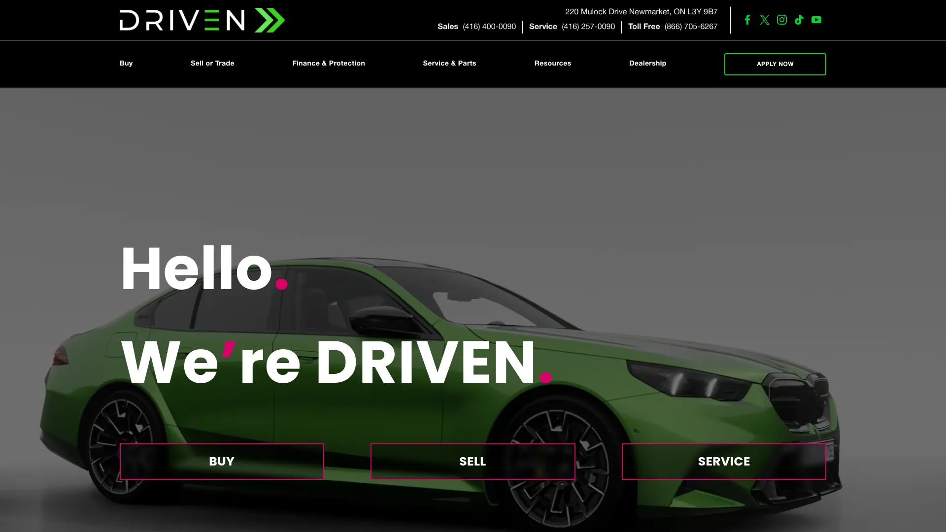 DRIVEN website