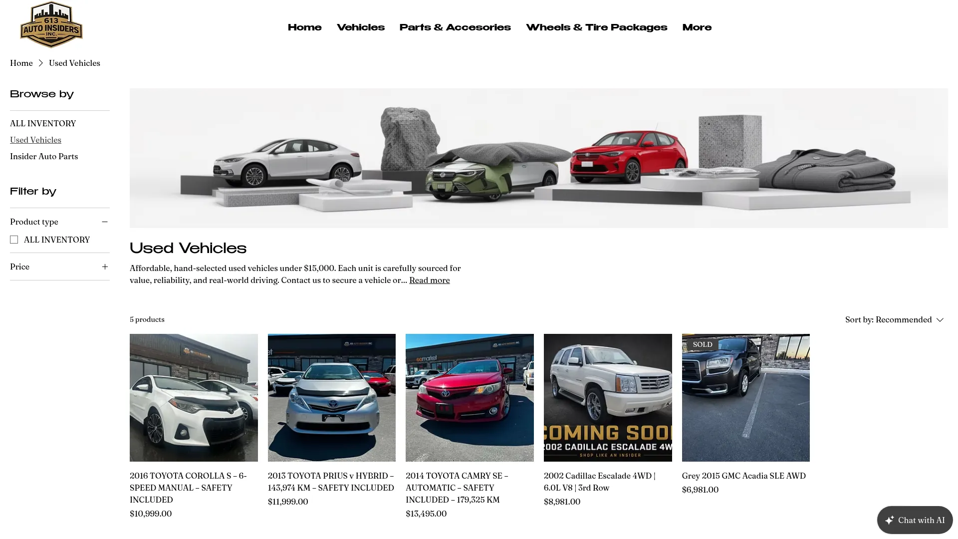 613 Auto Insiders website