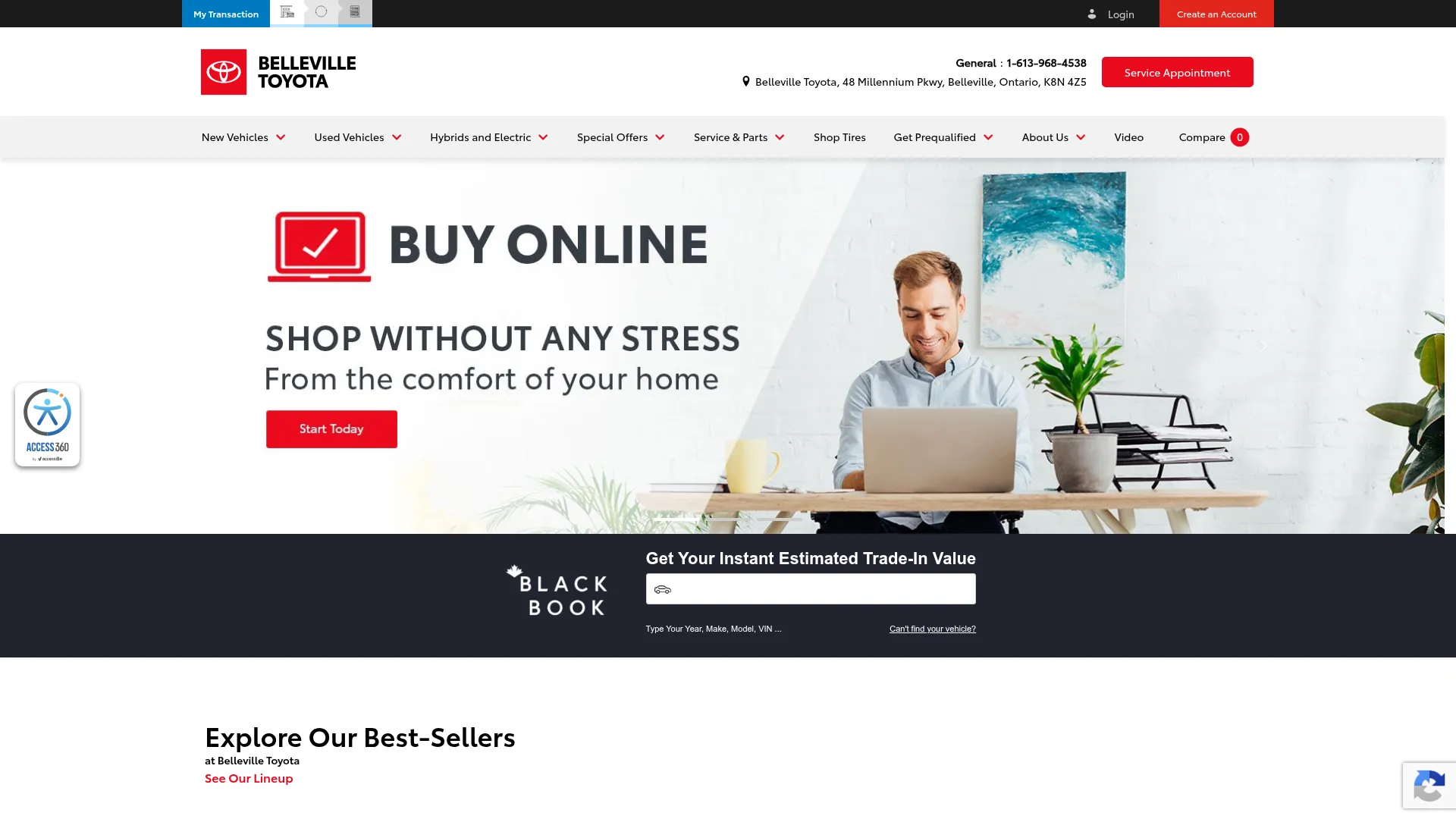 Belleville Toyota website