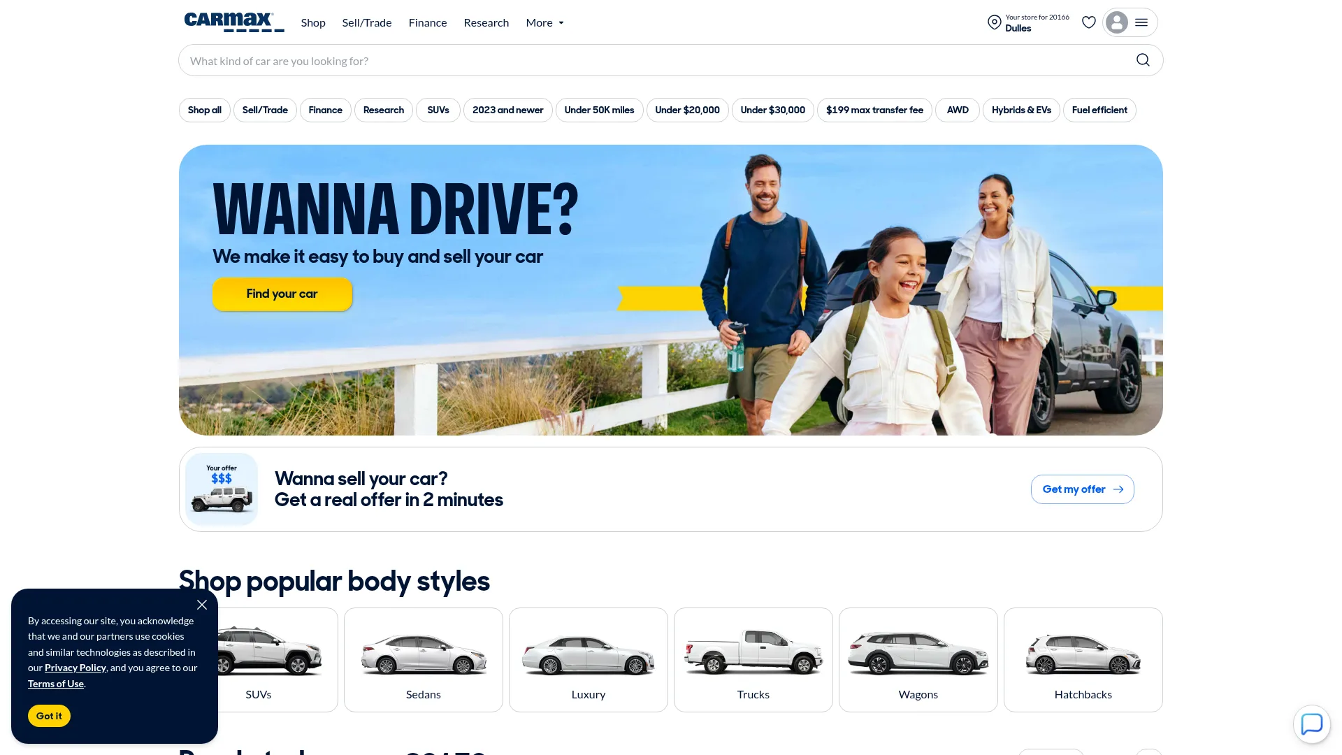 carmax.com website