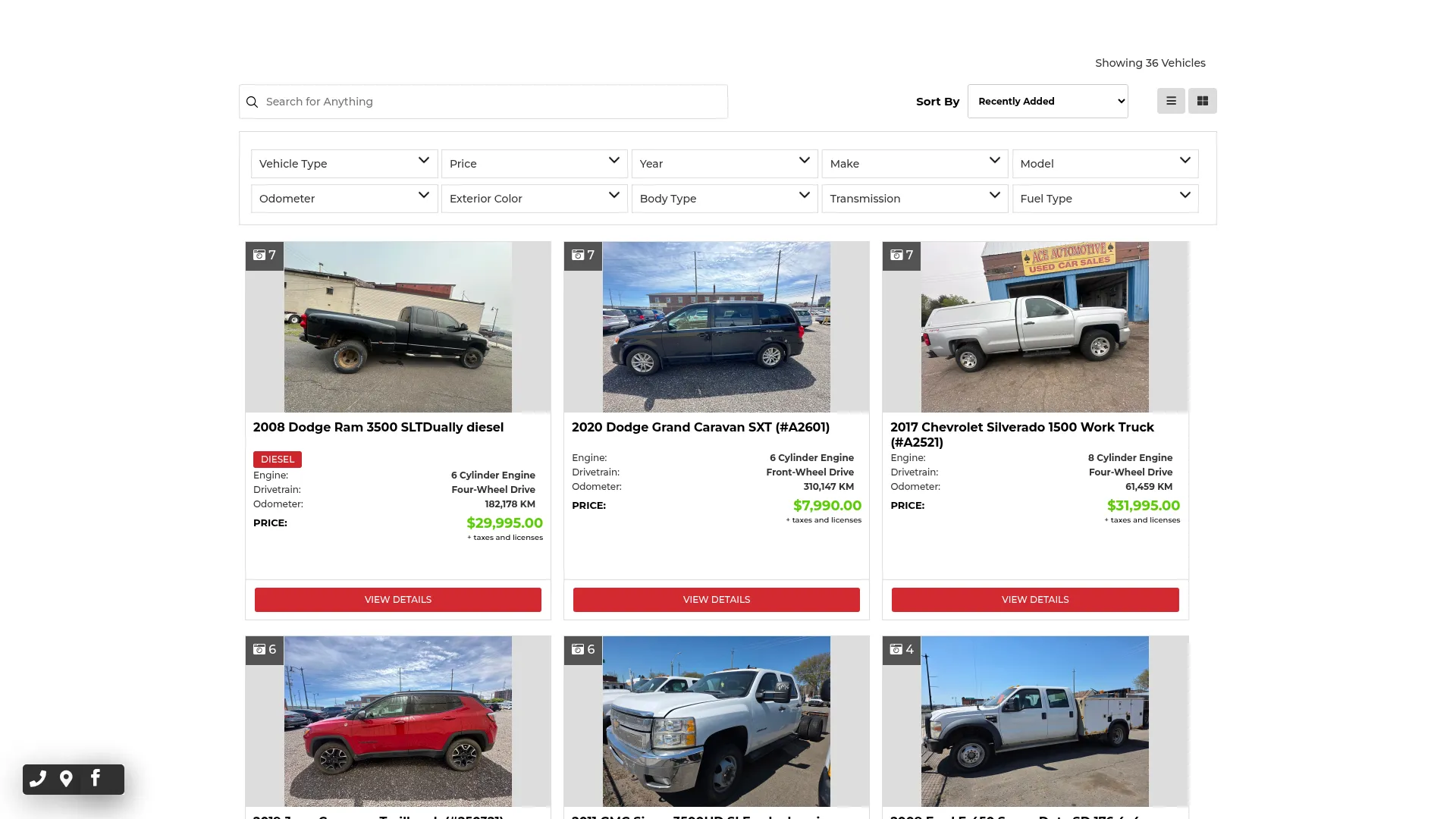 Ace Automotive website