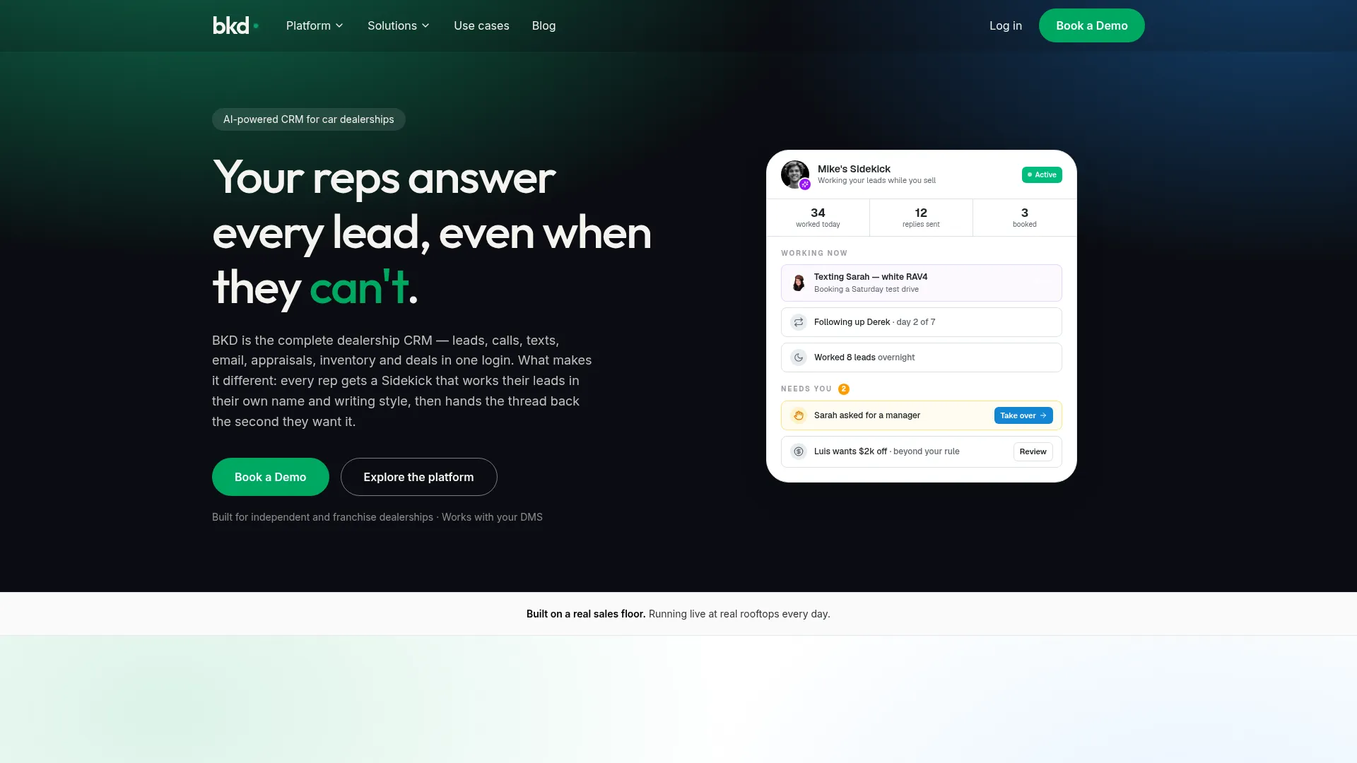 BKD.ai website