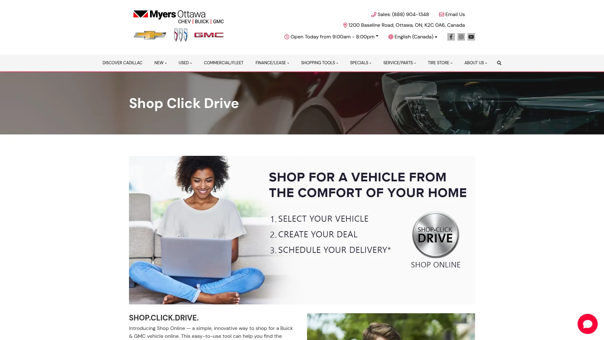 Myers Ottawa GM website