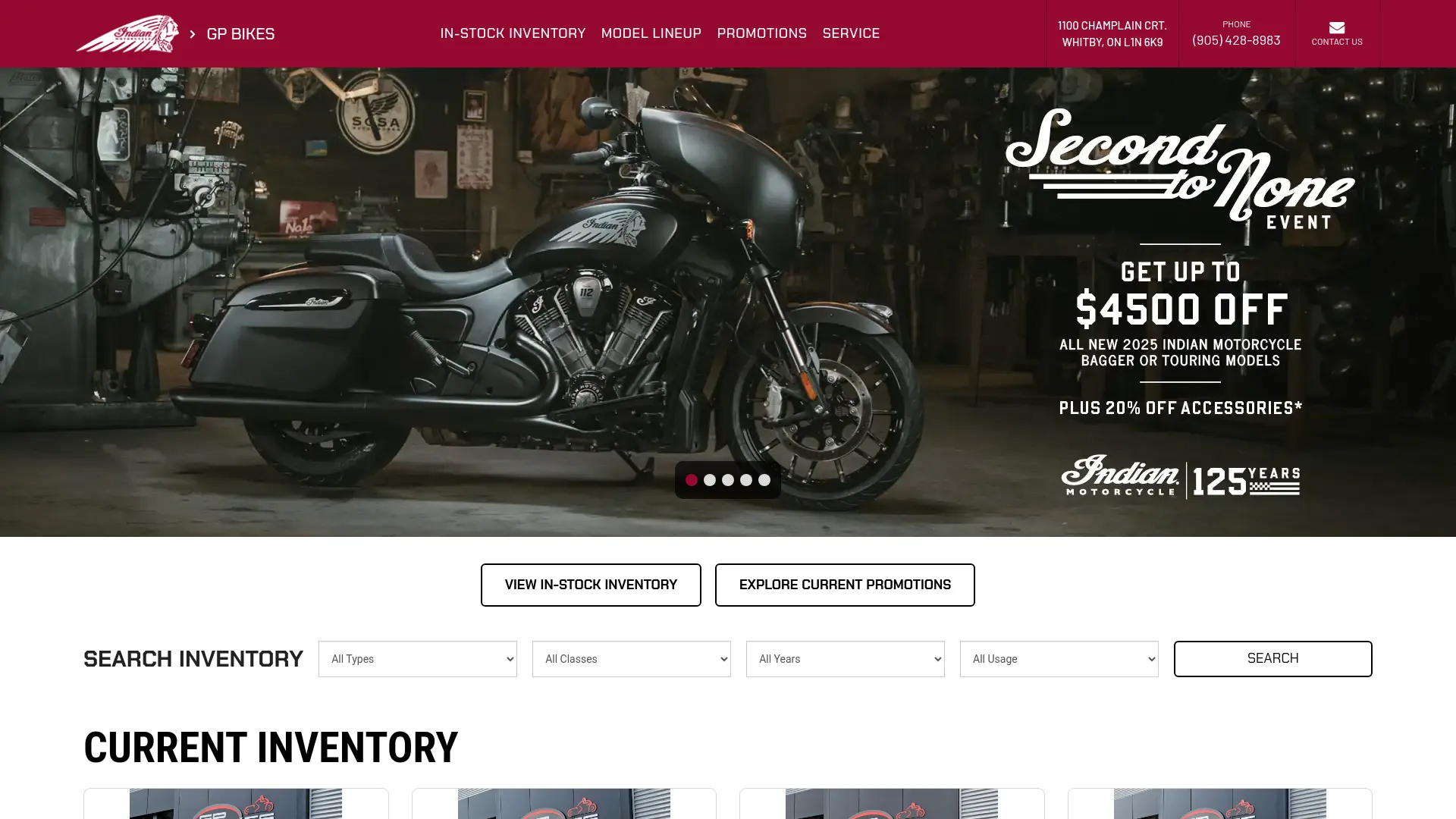 GP Bikes website