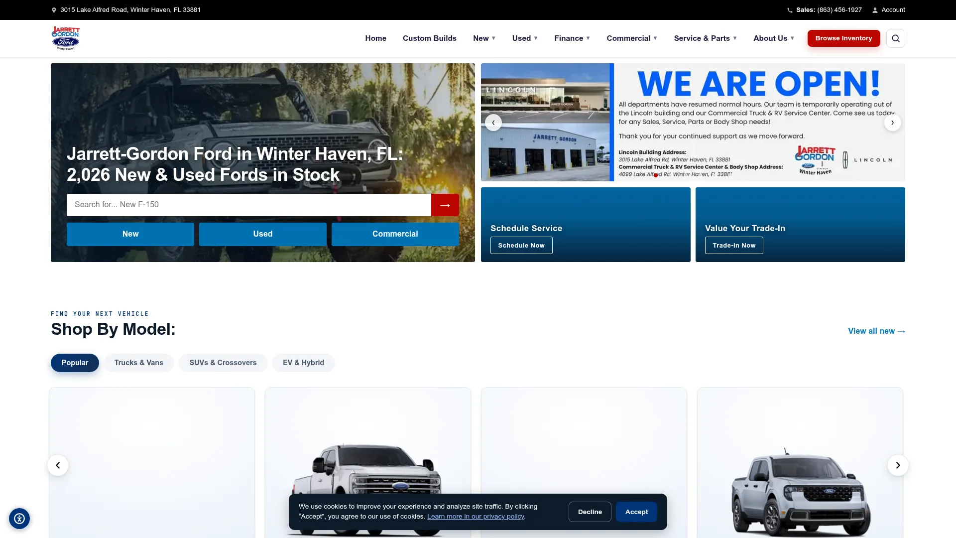 Jarrett-Gordon Ford — Winter Haven website