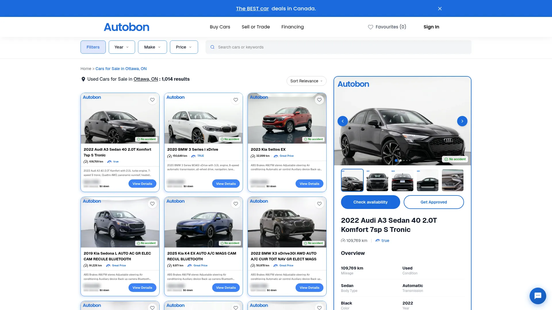 Autobon website