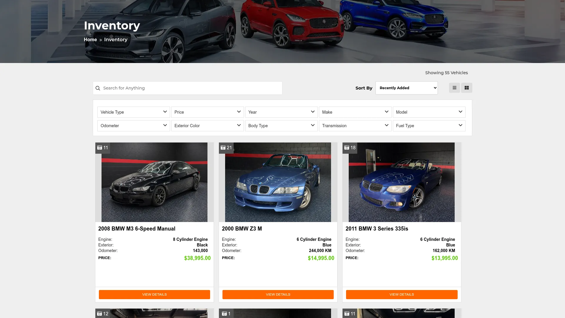 N&P Platinum Auto Sales website